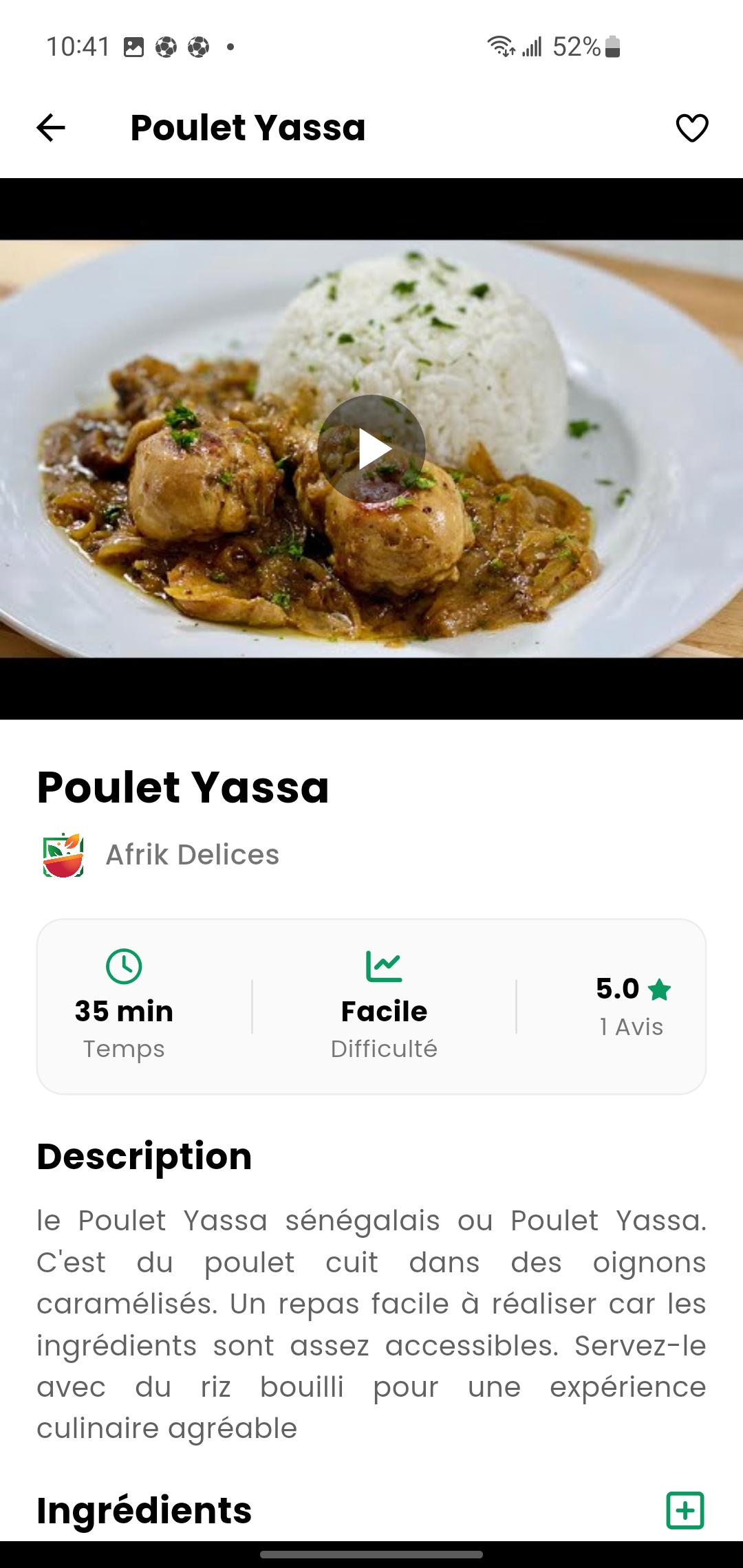 Recettes guidées