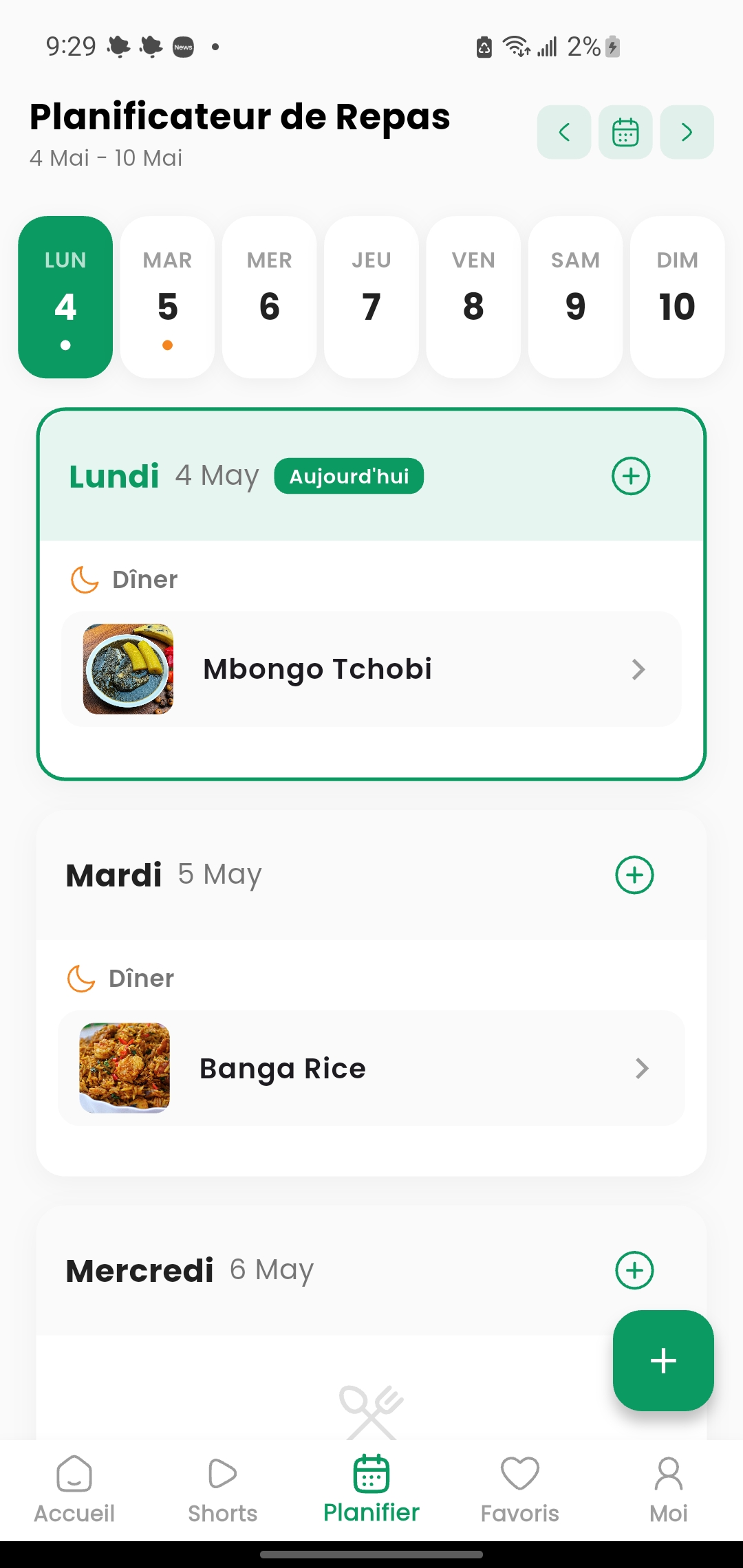 Mes repas